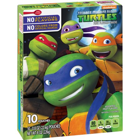 Fruit Snacks Teenage Mutant Ninja Turtles Snacks 10 Pouches - Walmart.com
