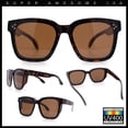 thumbnail image 3 of Womens Polarized Inset Lens Oversized Horn Rim Compact Fit Over Sunglasses Tortoise - Brown, 3 of 8