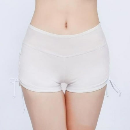 

Plain Women Ladies Skirt Bottoms Monokini Bikini Yoga Shorts WHITE XXL