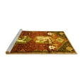 thumbnail image 2 of Ahgly Company Machine Washable Indoor Rectangle Animal Yellow Traditional Area Rugs, 7' x 9', 2 of 4