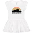 thumbnail image 3 of Inktastic Corpus Christi Texas Skyline Retro Girls Toddler Dress, 3 of 5