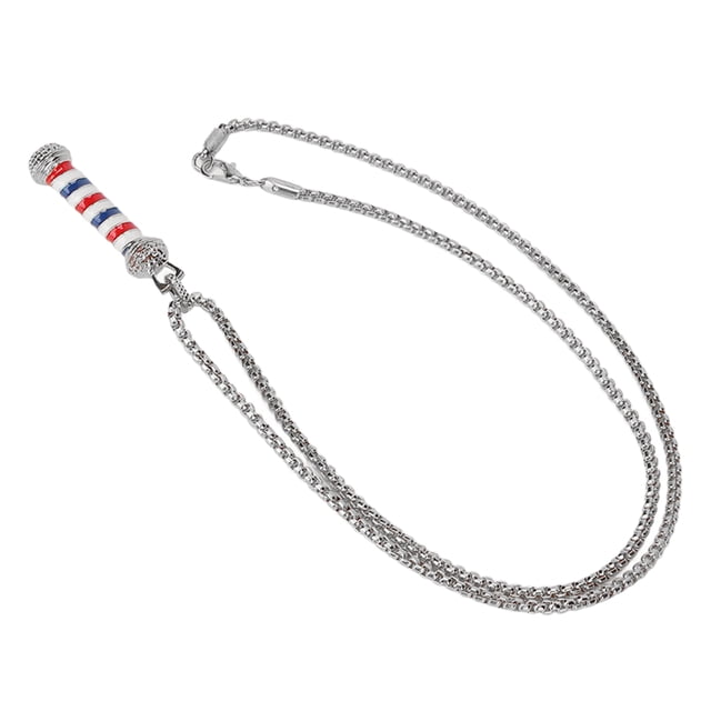 Collar de Barbería BuyWeek Aleación Letrero de Barbería Colgante