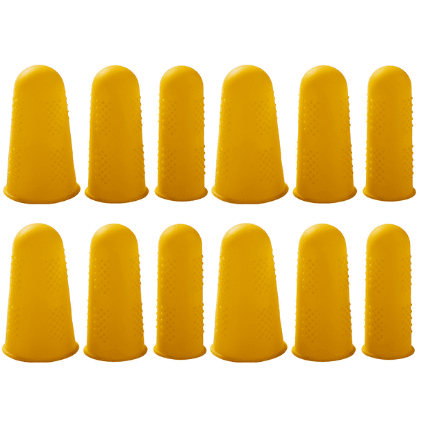 12 Pieces Hot Glue Gun Finger Caps Silicone Finger Protectors for Hot