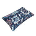 thumbnail image 3 of LNWH Rectangle Pillow Cover, Paisley Floral Blue Ethnic Cushion Covers Pillowcase for Couch Bedroom Sofa, 16"x24", 3 of 7