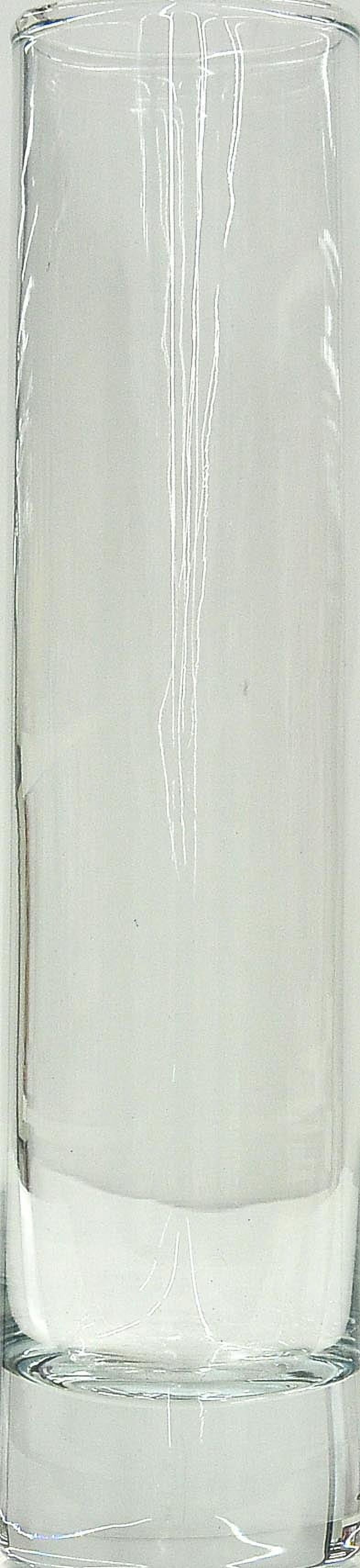 Libbey Clear Glass Cylinder Floral Bud Vase, 7.5 in.