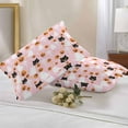 thumbnail image 2 of Outdoor Waterproof Pillow Covers Halloween Ghost Black Cat Pumpkin Decorative Throw Pillow Protectors,Horror Theme on Pink Pillowcase Cushion Cases for Patio Sofa Garden Couch,20x12in,Pack of 2, 2 of 9