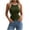 *Army Green, variant on VBVC Women's Contrast Trim Side Cutout Ribbed Tank Top , Ladies' Slim Fit Sleeveless Cami , Summer Y2K Trendy Streetwear Shirt For Women,Black,S-2XL