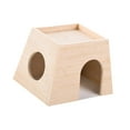 thumbnail image 4 of Bunblic Hamster Wooden House Small Animal Sleeping Nest Rutin Chicken Breeding Box Small Pets Habitat Hideout for Mouse Rutin Chicken A, 4 of 7