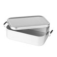 thumbnail image 2 of Contenedor de comida portátil de cena del Almuerzo de Aluminio con hebilla Sunnimix 800ml Plata, 2 of 7