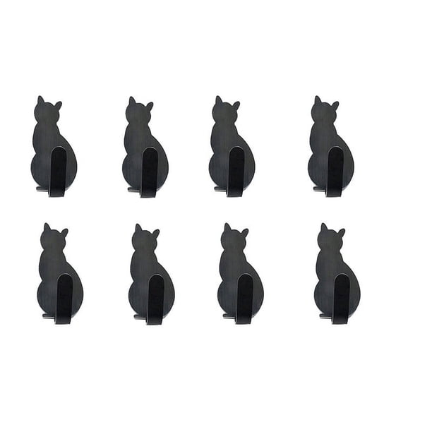 Ganchos Adhesivos para Decoración, Ganchos Pet Shape sin Perforación, Adhesivos para Pared, Estantería Creativa, Organizador para Hogar, Pequeño y Ligero, para Dormitorio, Madeja de Plástico