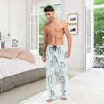 thumbnail image 6 of GZHJMY Penguin Pajama Pants for Men, Lounge Pants Lightweight Men Pajama Bottoms with Drawstring Pockets, Christmas New Year Birthday Gifts, Medium, 6 of 6
