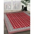 thumbnail image 3 of Ahgly Company Machine Washable Indoor Rectangle Industrial Modern Rosy Brown Pink Area Rugs, 2' x 4', 3 of 7