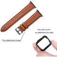 thumbnail image 2 of Correas cuadradas compatibles con Apple Watch Band 38 mm 40 mm 42 mm 44 mm, correa de repuesto de cuero genuino premium para iWatch Series 6/5/4/3/2/1, iWatch SE Xemadio CJWUS-4588, 2 of 7