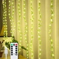 thumbnail image 1 of TIMIFIS Lampe Murale en Rotin à LED avec Télécommande Verte, 1 of 7