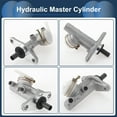 thumbnail image 6 of Unique Bargains Brake Master Cylinder  No.5110077500 for Suzuki CARRY BUS ST90 1982-1999 Hydraulic Master Cylinder Silver Tone,White Aluminum Alloy,Plastic 1 Pc, 6 of 7