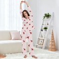 thumbnail image 5 of FORMRS Womens Pajama Set Long Sleeve Top and Pants with Pockets Soft Comfy Lounge Sleepwear, Sizes S-2XL, Abstract Elephant Pattern, 5 of 7