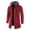 Red, variant on NARABB Clearance Sales Men's Cardigan Zip-Up Jacket Solid Color Jacket Windbreaker Mid-Length Hooded Jacket