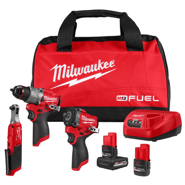Milwaukee Tool M12 FUEL 3-Tool Combo Kit