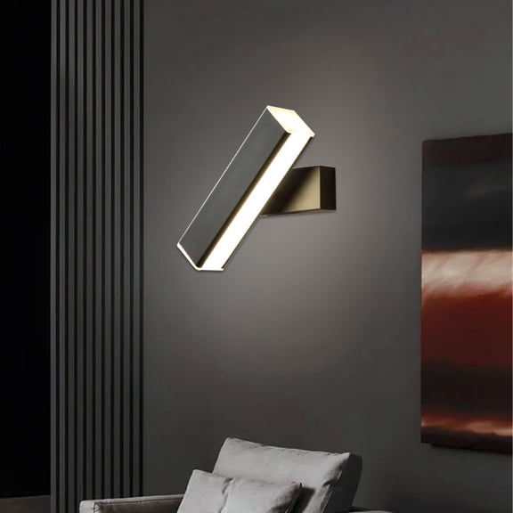 LED Wall Sconce Indoor Lighting Fixture, 360° Rotating Adjustable Wall Lamp for Bedroom Living Room Corridor Study, Energy Saving Modern Decorative Lighting for Home