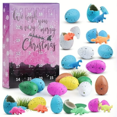 Nmdmisc 2024 Halloween Advent Calendar 24 Dinosaur Eggs,Gifts for Kids