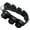 Black, variant on 6lbs Genuine Leather Weighted Dog Collar for Exercise and Training. Black Fits 19"-24" Neck size