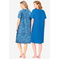thumbnail image 2 of Dreams & Co. Plus Size 2-Pack Short-Sleeve Sleepshirt, 2 of 6