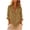 Green, variant on PADFRYBK Casual T-Shirt For Women Crew Neck Long Sleeve Tops Solid Color Button-Up Top