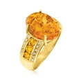 thumbnail image 3 of Ross-Simons Amber Ring With .50 ct. t.w. Citrines With White Topaz in 18kt Gold Over Sterling, Women's, Adult, 3 of 5