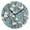 Black, variant on Cotton Tree Oil Painting Round Wall Clock Silent Analog Battery Operated Black Pointer Home Decor 9.84" Diameter