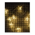 thumbnail image 5 of Christmas Lights，Snowflake String Lights Battery Operated Waterproof 9.8ft, 20 LED Fairy Lights for Xmas Garden Patio Party Decor Christmas Decorations,Warm White, 5 of 8