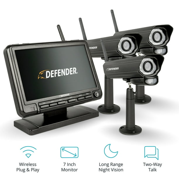 Defender PhoenixM2 Digital Wireless 7" Monitor DVR Security System with