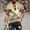 Beige, variant on Fznquz Beige Men's T-Shirts Short Sleeve Crewneck Summer Tees Animal Print Cute Graphic Casual Men's Fashion XXL