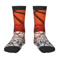 thumbnail image 1 of Kdxio Basketball Shot Print Children's Socks for Daily Wear and Sports Use Colorblock Mid-Calf Design Breathable Material, 1 of 5
