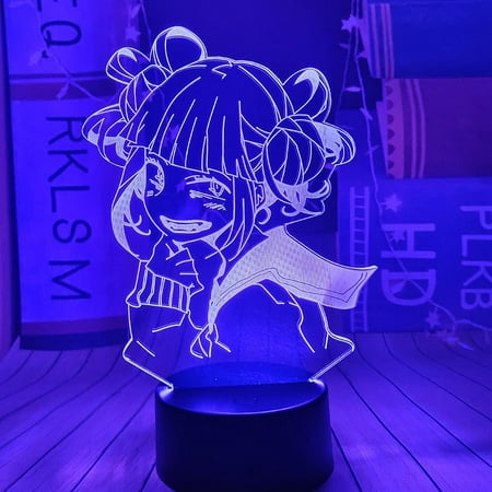 3D Led Illusion Lamp 16 Color Conversion Light Himiko Toga 3D Anime ...
