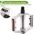 thumbnail image 3 of Pedal de bicicleta de plástico universal con tiras reflectantes, adecuado para ejes de 14 mm, antideslizante para BMX y MTB, 3 of 7