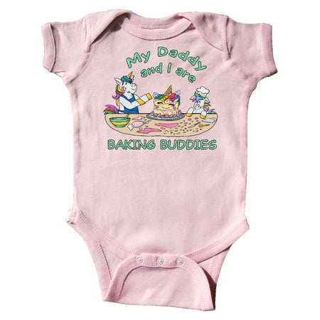 

Inktastic My Daddy and I are Baking Buddies Gift Baby Boy or Baby Girl Bodysuit