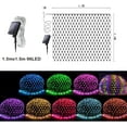 thumbnail image 3 of Solar Net Lights Outdoor 1.5x1.5M 96LED Mesh Fairy String Lights with 8 Modes Waterproof Auto ON/Off Decorative Light for Garden Fence Balcony Backyard Christmas Tree Decor, 3 of 7