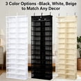 thumbnail image 3 of Hoodie Sweatshirt Storage Hack, Door Hanging Shoe Rack Organizer, Hoodie Sweatshirt Organizer over the Door, 26 Pockets Folding Hanging Door Closet, 63" X 22" Foldable Behind the Door Organizer, 3 of 9