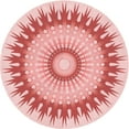 thumbnail image 1 of Ahgly Company Machine Washable Indoor Round Transitional Pink Area Rugs, 8' Round, 1 of 7