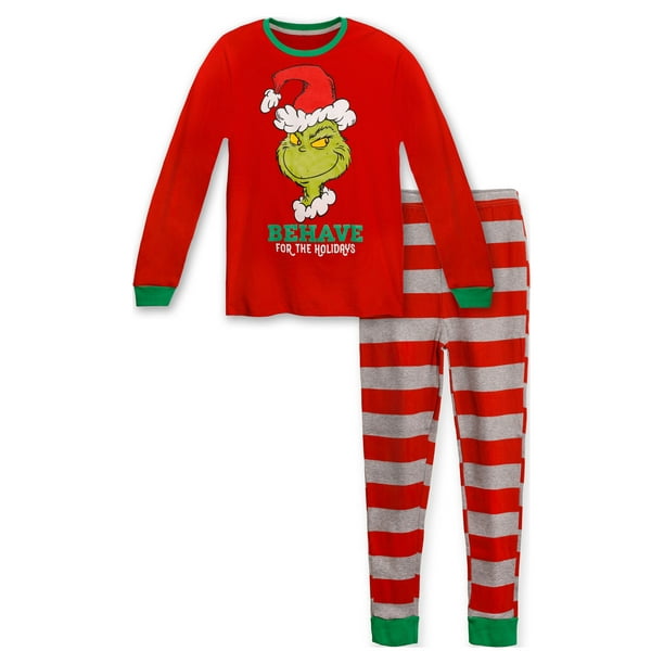 Dr. Seuss Family Pajama Grinch Kid and Pet Holiday Sleepwear