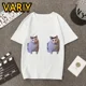 thumbnail image 4 of Camisetas de gato plátano para mujer, camiseta divertida de gato Meme, camiseta de manga corta de dibujos animados Happy Bananacat, ropa de verano de gran tamaño para mujer, camisetas, 4 of 5