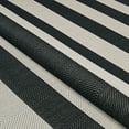 thumbnail image 5 of Couristan Afuera Yacht Club 6'6" x 9'6" Onyx Black and Ivory Stripe Outdoor Rectangle Rug, 5 of 10