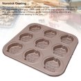 thumbnail image 4 of BANDEJA PARA MUFFINS 9 TAZAS MOLDE PARA MUFFINS ANTIADHERENTE REUTILIBLE CUPCAKE ANIMAL PAN ESTUCHE PARA MUFFINS PARA MUFFINS, CUPCAKES O CHOCOLATE, 4 of 7