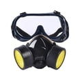 thumbnail image 1 of Complete Filtering Respirator Protection Industrial Chemical Paints, Insecticide Gases, Dust Goggles Set with Two Valves, 1 of 5