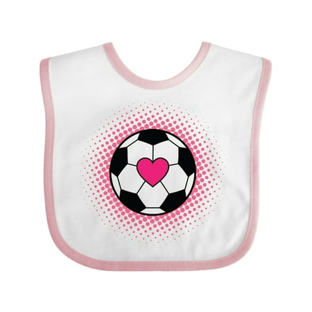 

Inktastic Soccer Player Sports Lover Gift Baby Girl Bib