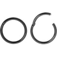 thumbnail image 1 of xianyou-365 SLEEPERS 2PCS Titanium Implant Grade 16G Septum Jewellery Hinged Segment Ring Body Piercing Hoop Lip Rings Helix Cartilage Rook Sleeper Earrings Nickel Free Hypoallergenic 6mm u2013 16mm, 1 of 4