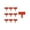 🥝 Orange_New#325, variant on Plastic Garden Fencing Panels Outdoor Modular Railings • PVC Landscape Border • Weather-Resistant Decorative Edge • Easy Snap-On DIY Installation