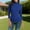 Blue, variant on Womens Tops Fashion Solid Color T-Shirt Turtleneck 3/4 Sleeve Slim Blouse Tops Summer T-Shirt Yellow 2XL