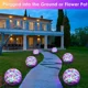 thumbnail image 2 of Juego de 2 luces solares para jardín decorativas para exteriores, coloridas G agrietadas, 2 of 5