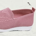 thumbnail image 5 of Womens Pink Slip-On Shoes | Breathable Mesh Walking Shoes | Lightweight Casual Sneakers for Women | All-Day Comfort Errands,Size 37, 5 of 9